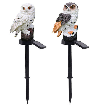 Lampă solară de grădină cu LED – Bufniță/Papagal, impermeabilă