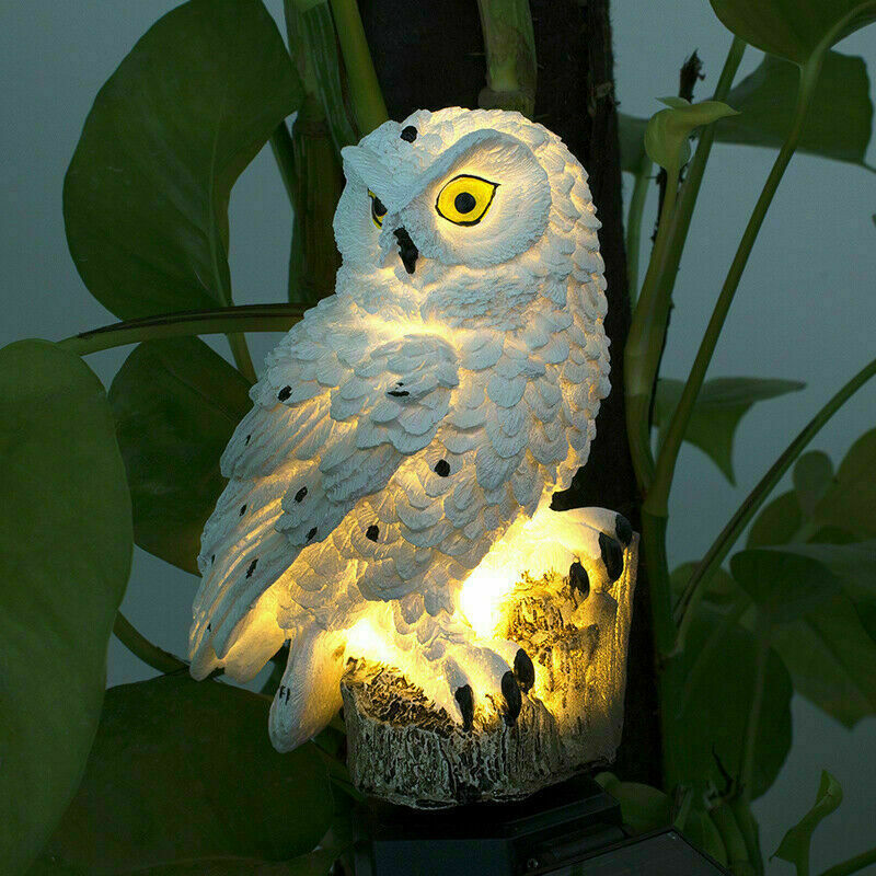 Lampă solară de grădină cu LED – Bufniță/Papagal, impermeabilă
