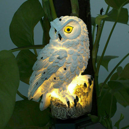Lampă solară de grădină cu LED – Bufniță/Papagal, impermeabilă